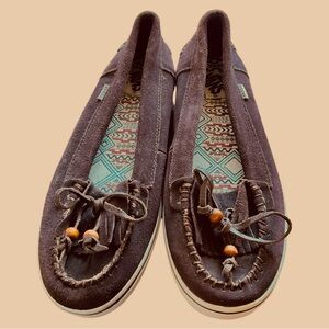 Vans Brown Moccasins Flats Size 7.5